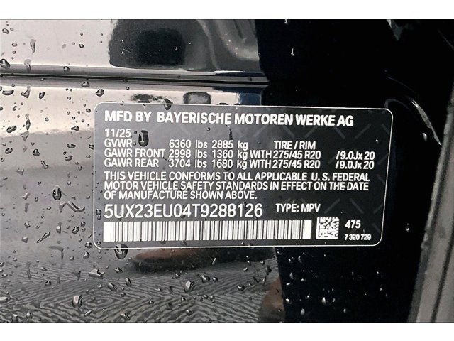 New 2026 Black Sapphire Metallic BMW xDrive40i image 4