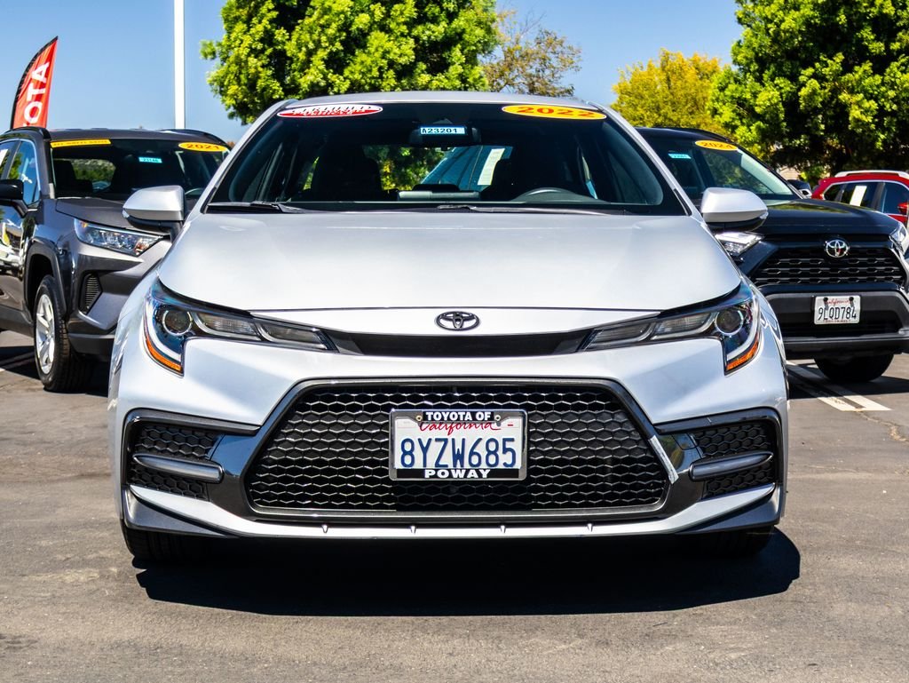 Used 2022 Silver Toyota SE image 2