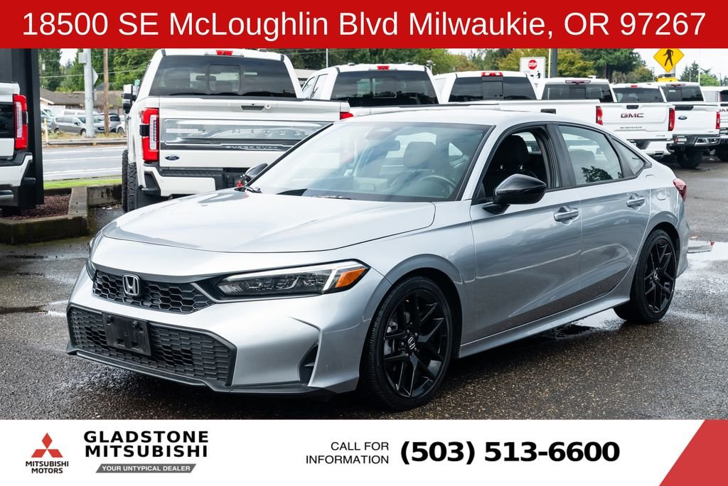 Used 2025 Solar Silver Metallic Honda Sport image 4