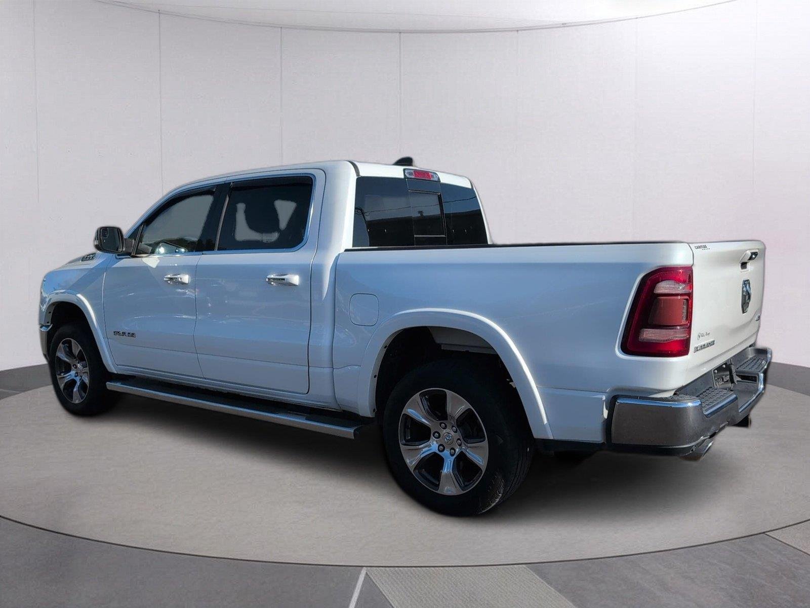 Used 2019 Ivory White Tri-Coat Pearlcoat Ram Laramie image 3