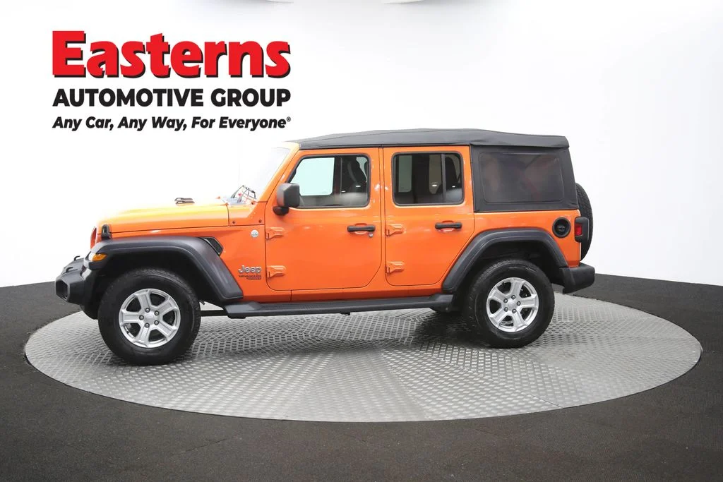 Used 2018 Orange Jeep Unlimited Sport S image 57