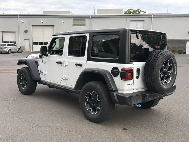 Used 2022 White Jeep Unlimited Rubicon 4xe image 3