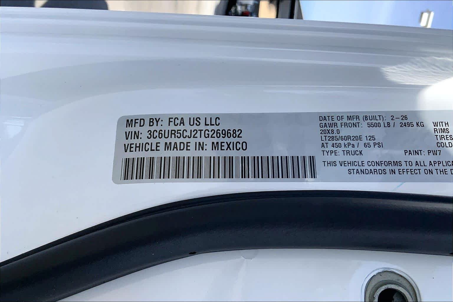 New 2026 Bright White Clear-Coat Exterior Paint RAM Black Express image 18