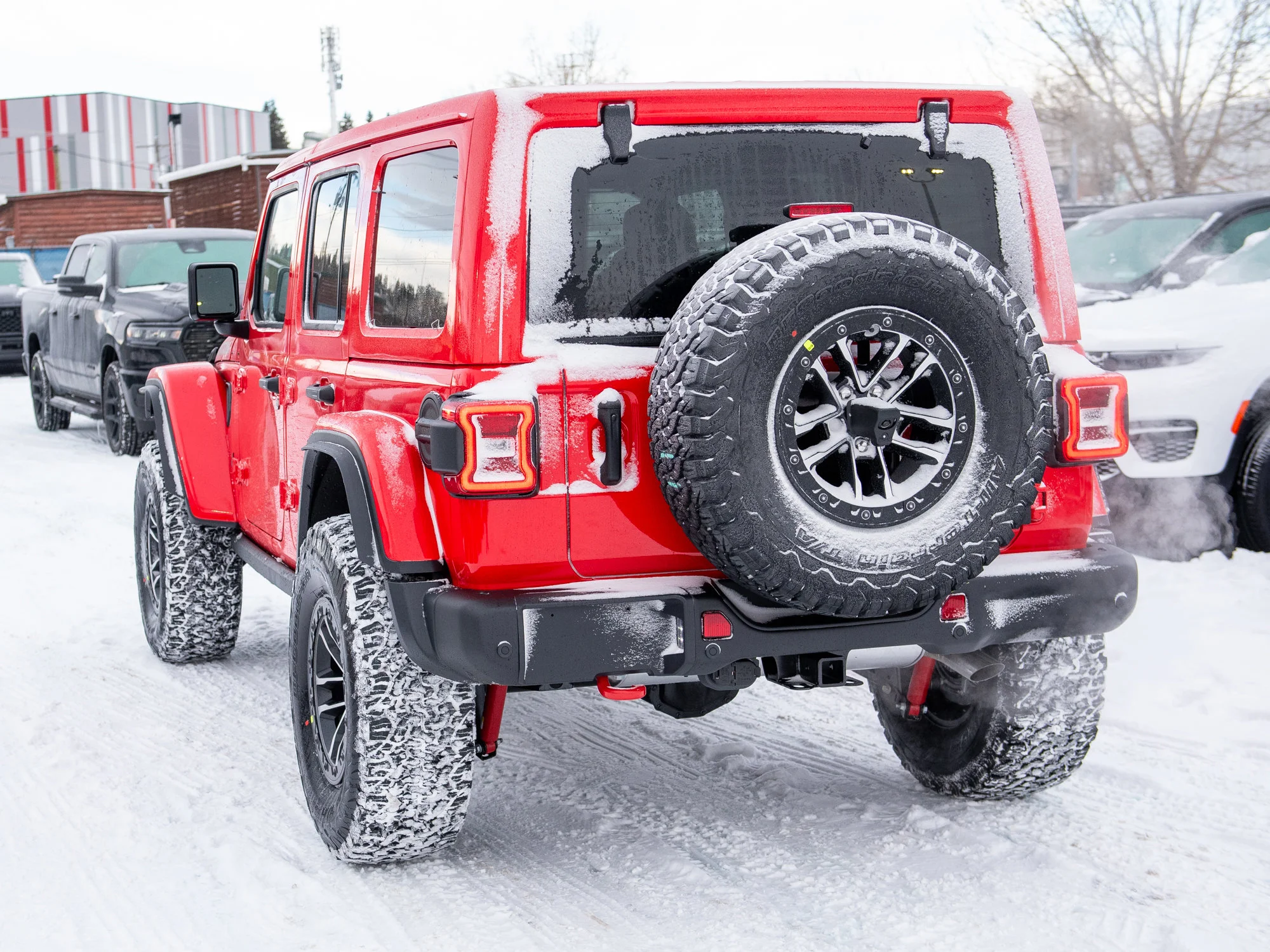 New 2026 Red Jeep Rubicon X*, 35 Inch Tires, Steel Bumpers, Nappa Leather image 5