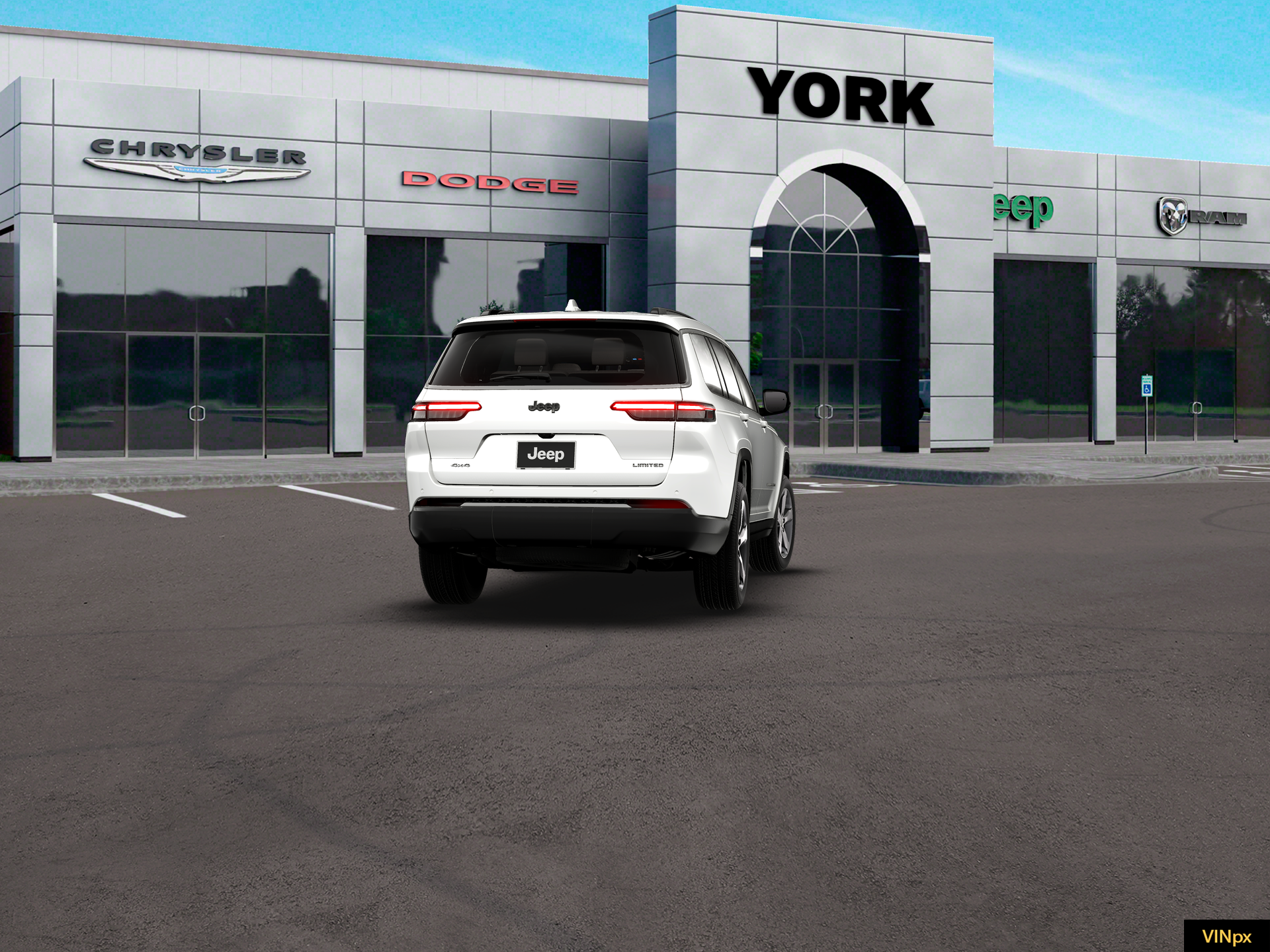 New 2026 Bright White Clear-Coat Exterior Paint Jeep Limited image 14