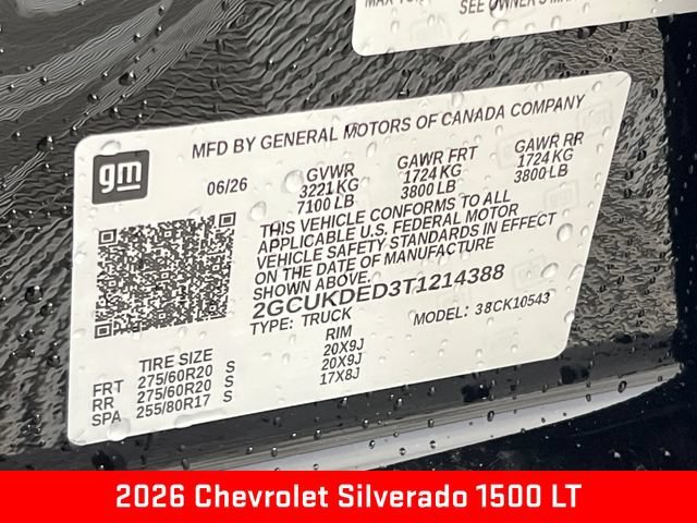 New 2026 Black Chevrolet LT image 26