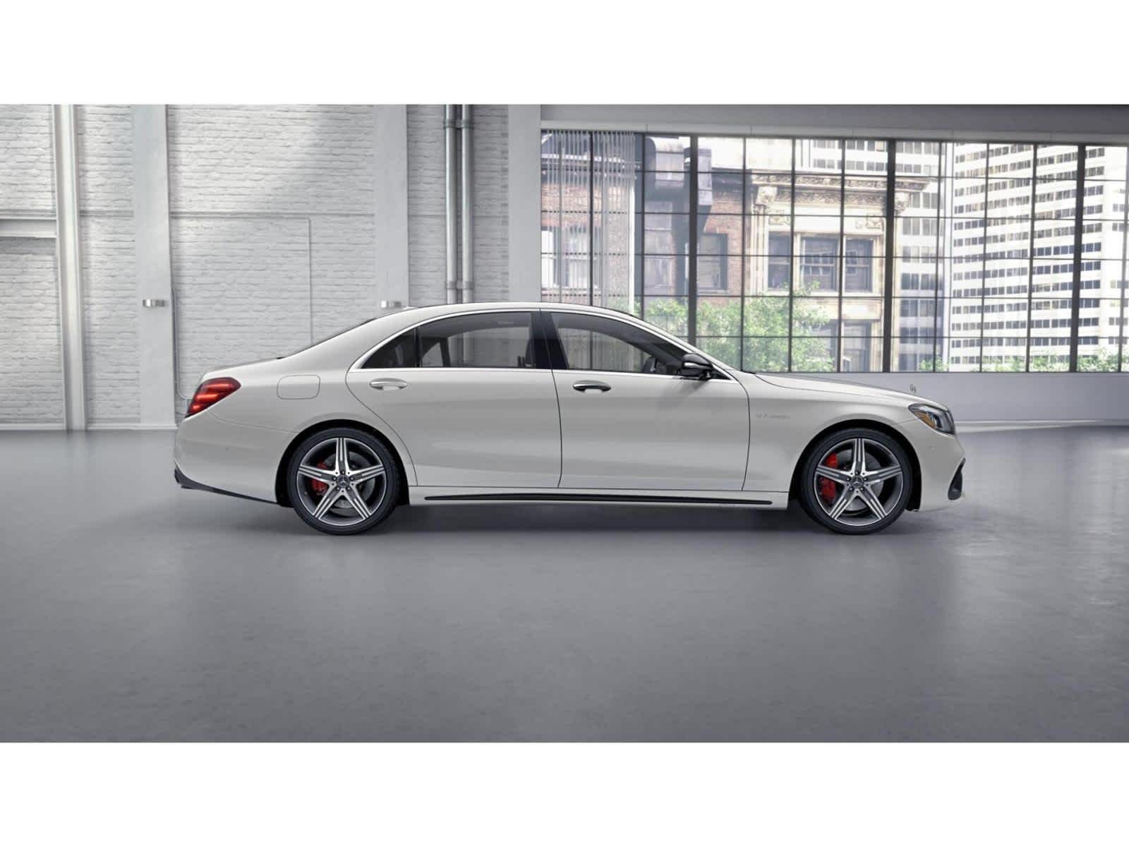 Used 2019 designo Diamond White Mercedes-Benz AMG® S 63 image 2