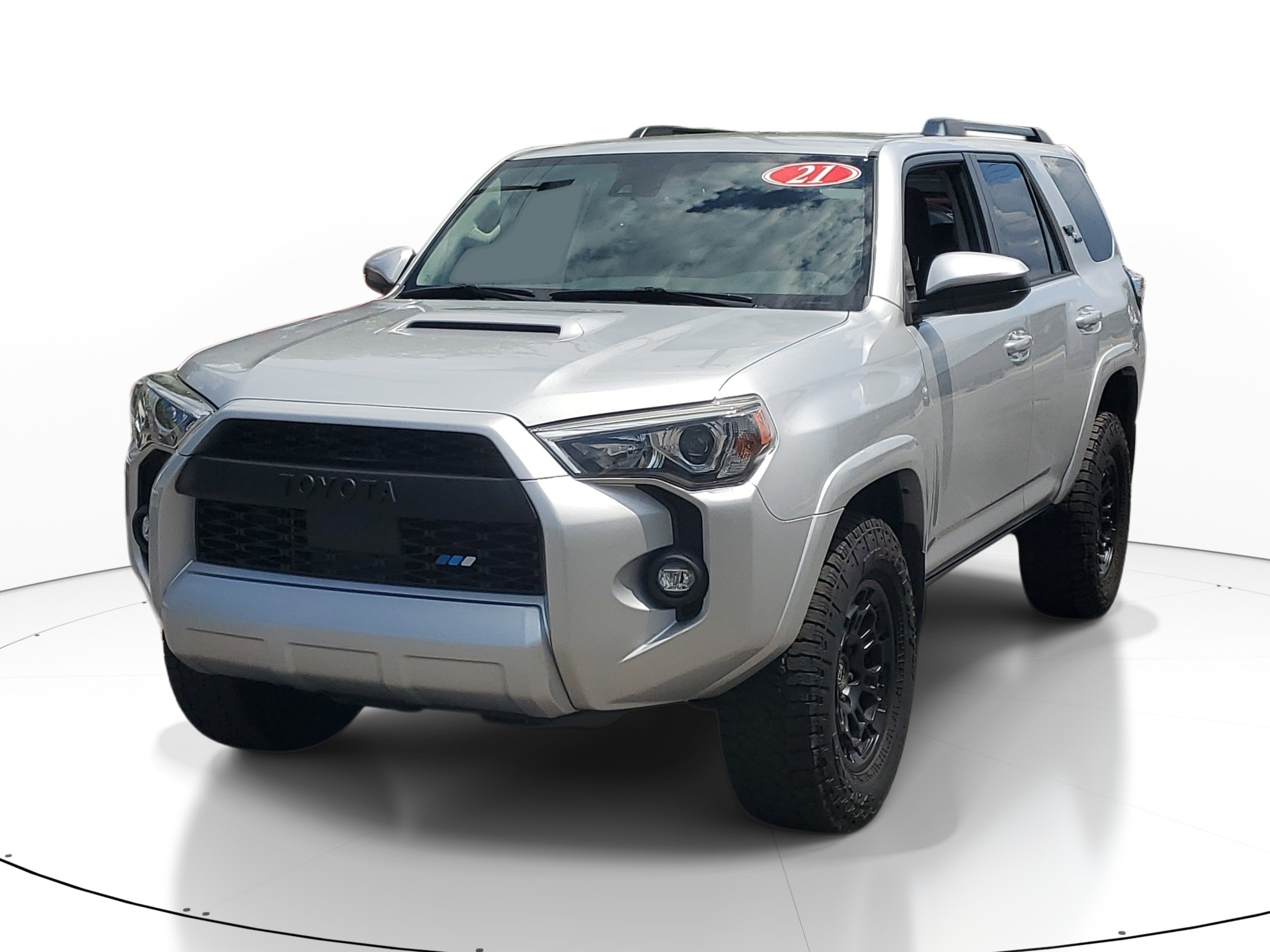 Used 2021 Classic Silver Metallic Toyota TRD Off Road image 3