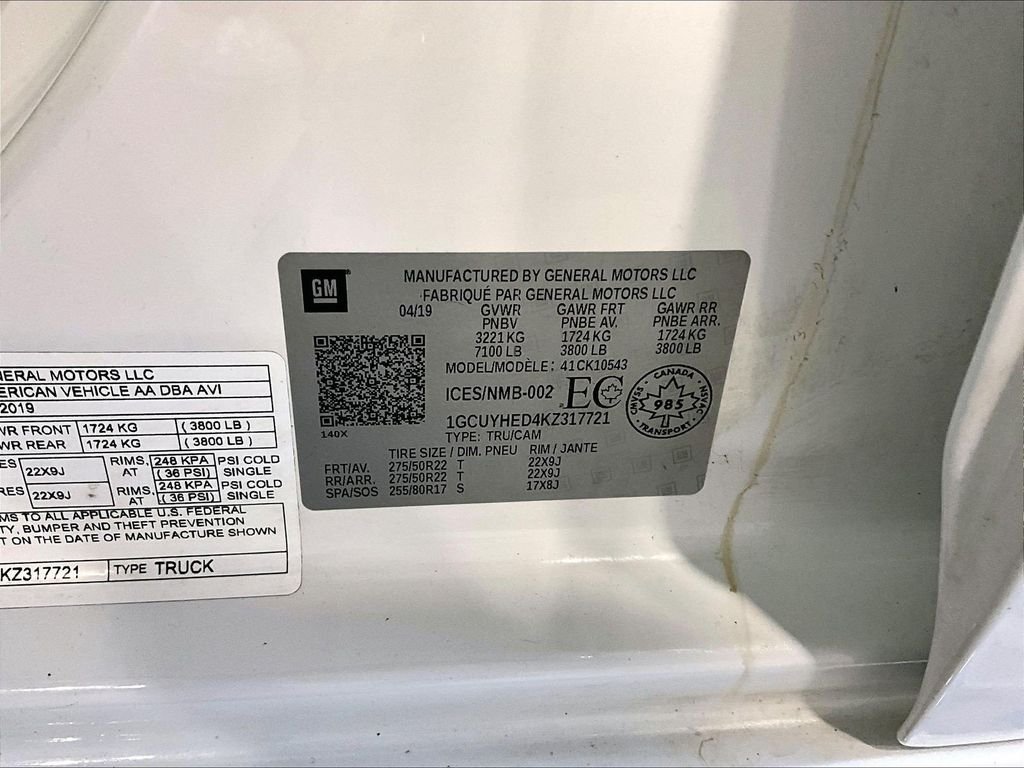 Used 2019 White Chevrolet High Country image 37