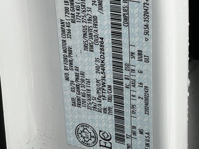 Certified Used 2024 White Ford XLT image 34