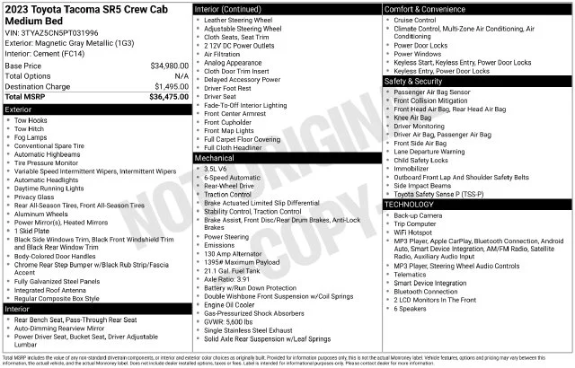 Used 2023 Gray Toyota SR5 image 52