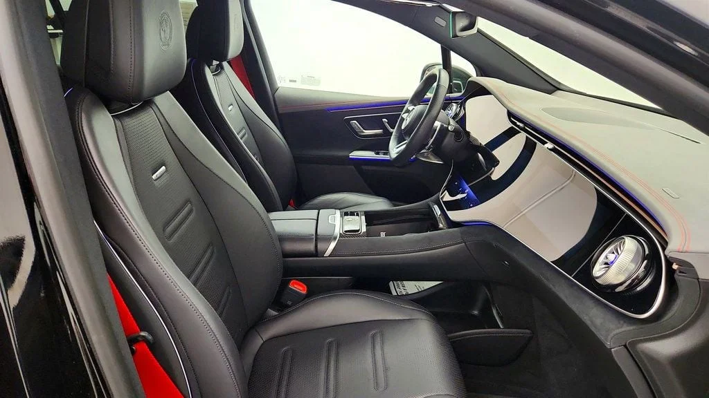 Used 2024 Black Mercedes-Benz AMG® EQE 4MATIC+ SUV w/ Carbon Fiber Trim & AMG® Night Package image 23