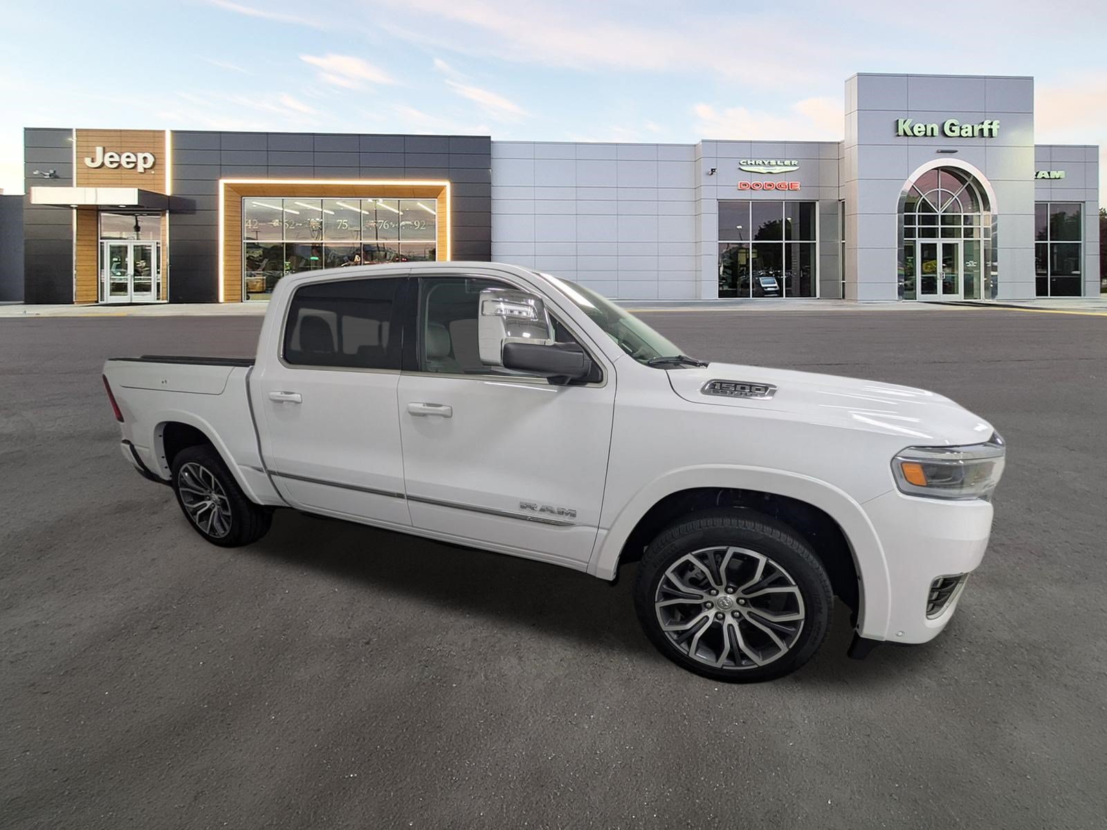 Used 2025 Bright White Clearcoat Ram Tungsten image 3
