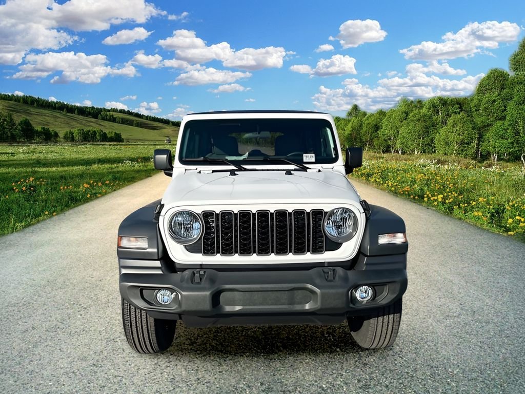 New 2026 Bright White Clear-Coat Exterior Paint Jeep Sport image 2