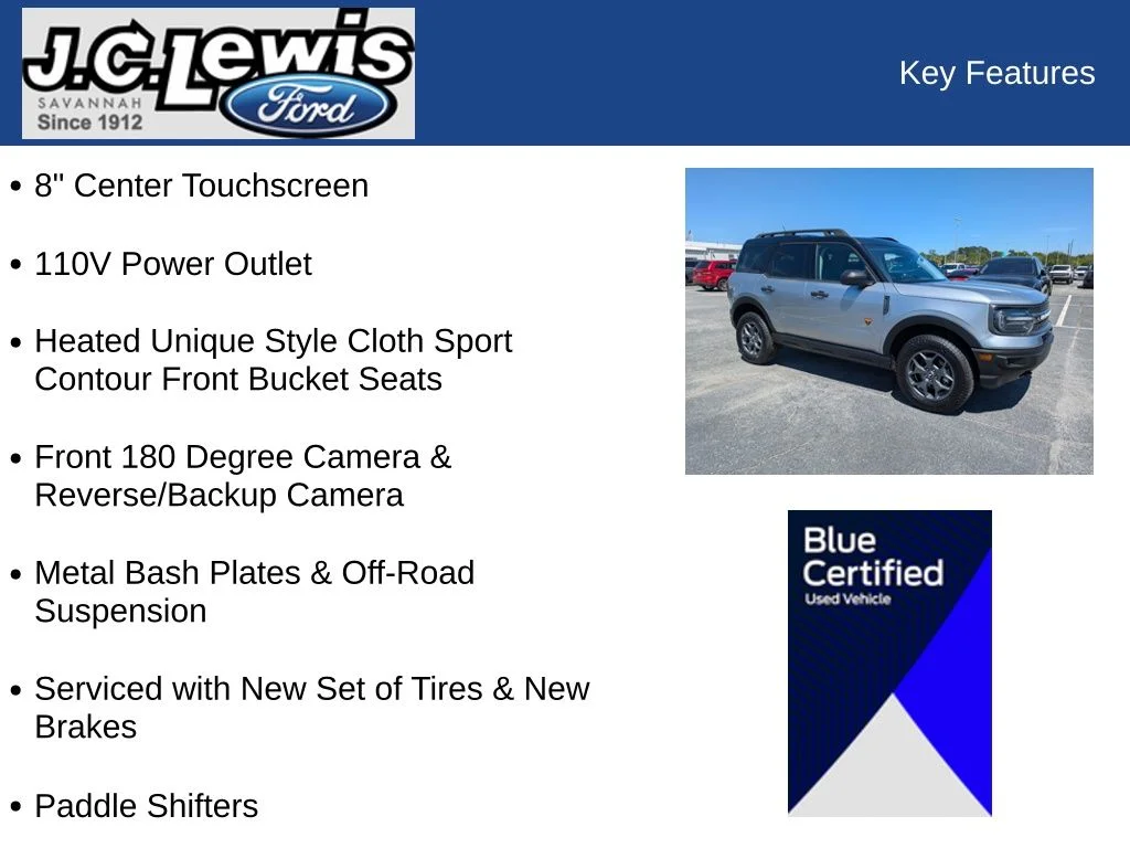 Certified Used 2023 Iconic Silver Metallic Ford Badlands image 26