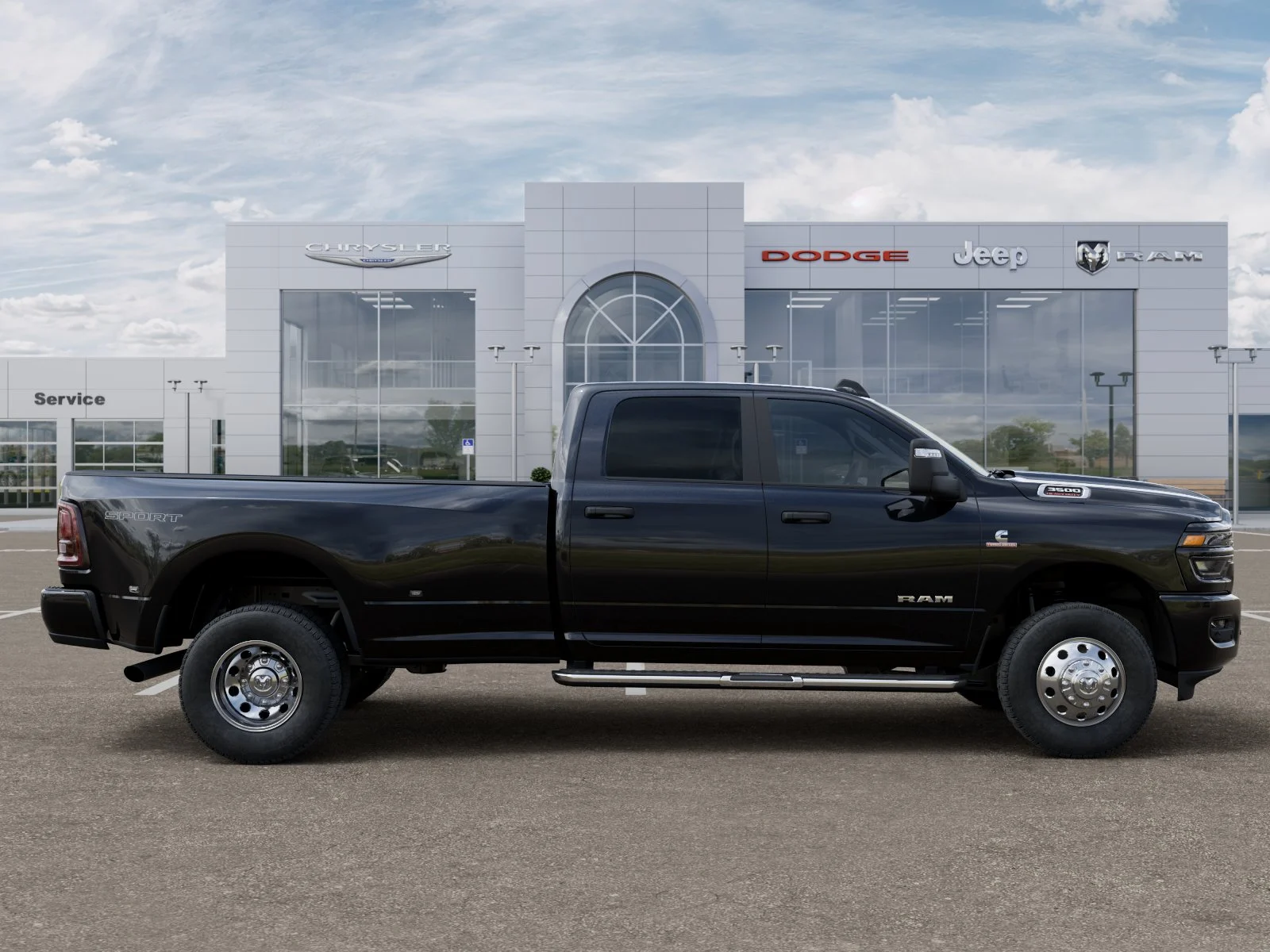 New 2026 Diamond Black Crystal Pearl-Coat Exterior Paint RAM Big Horn image 51
