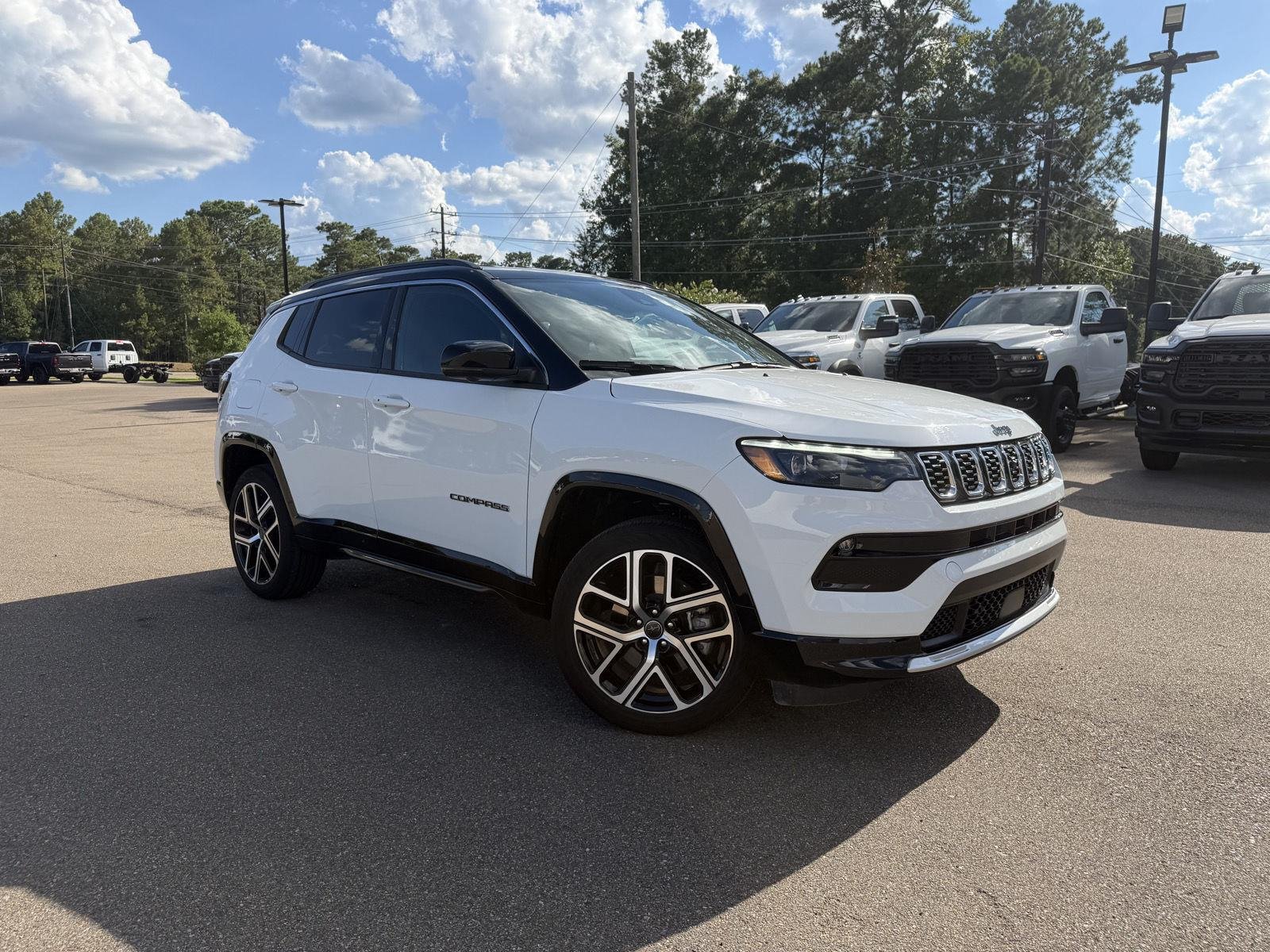 Used 2025 Bright White Clearcoat Jeep Limited image 3