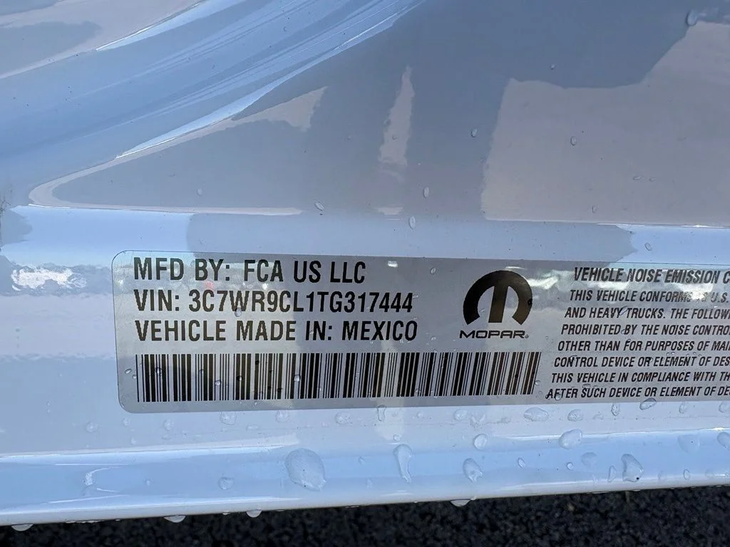 New 2026 Bright White Clear-Coat Exterior Paint RAM Tradesman image 30
