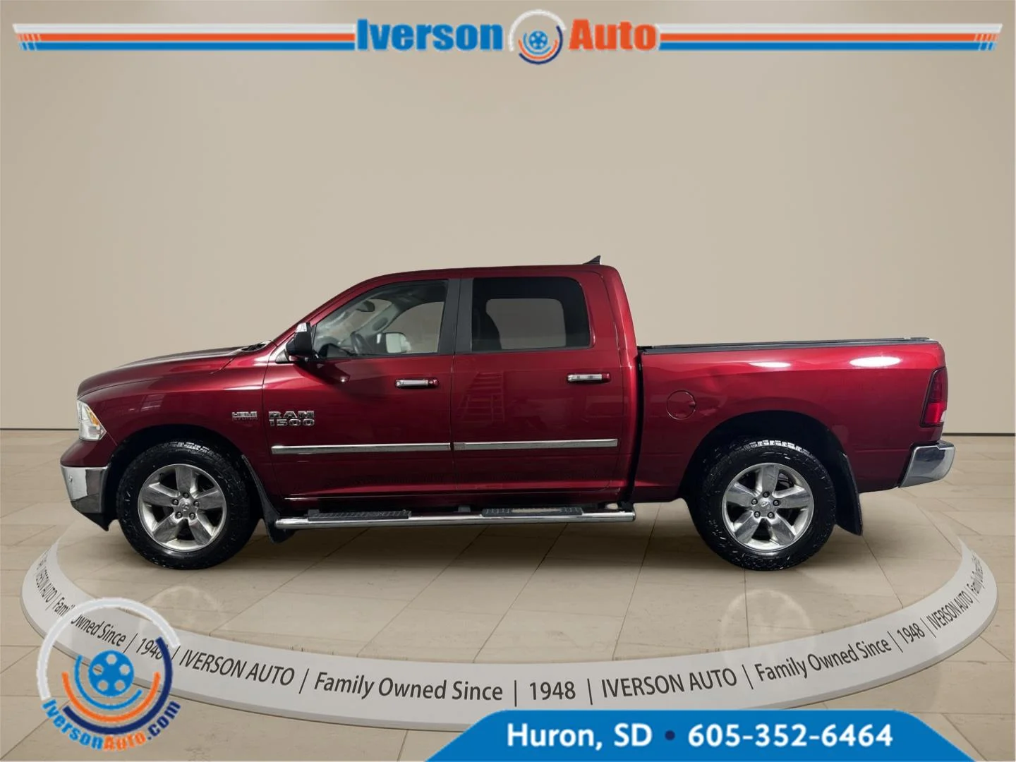 Used 2014 Deep Cherry Red Crystal Pearlcoat Ram Big Horn image 5