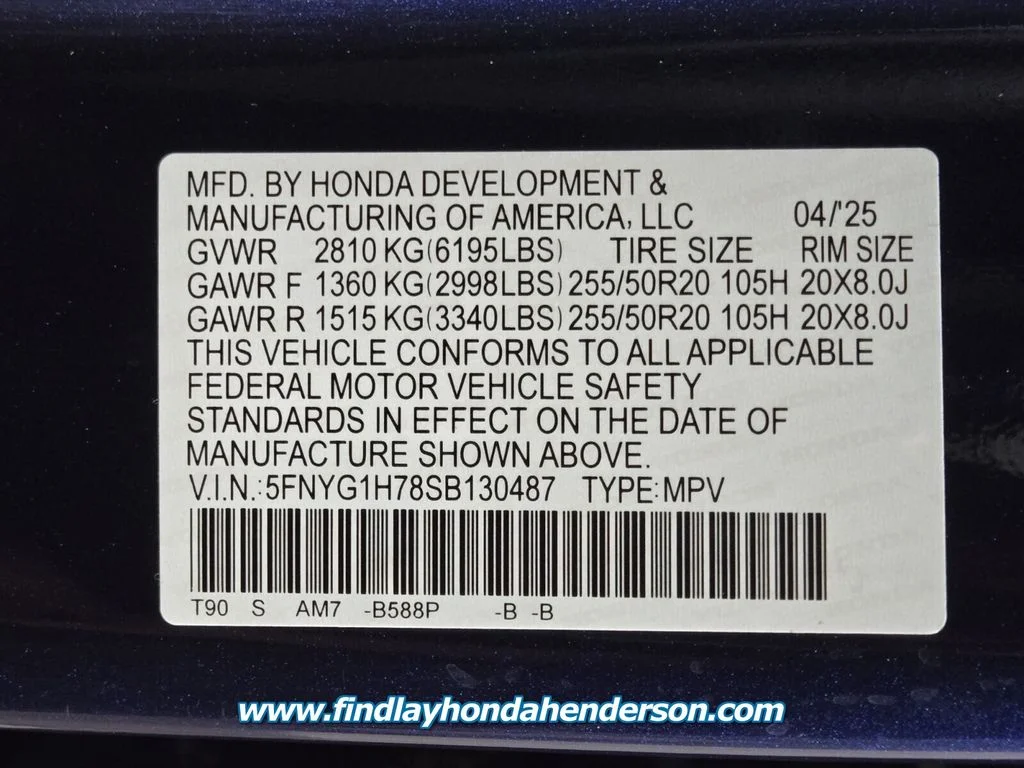 2025 Honda Pilot Touring - Photo 14