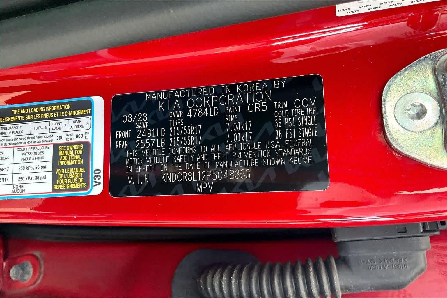Used 2023 Runway Red Kia Wind image 33