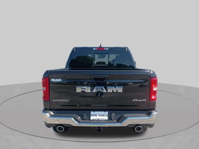 New 2027 Diamond Black Crystal Pearl-Coat Exterior Paint RAM Laramie image 4
