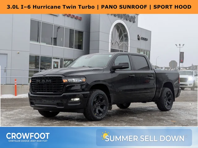 2026 RAM 1500 Sport - - Panoramic Sunroof - Sport Performance Hood - Hurricane Turbo - 3.92 Axle & More!
