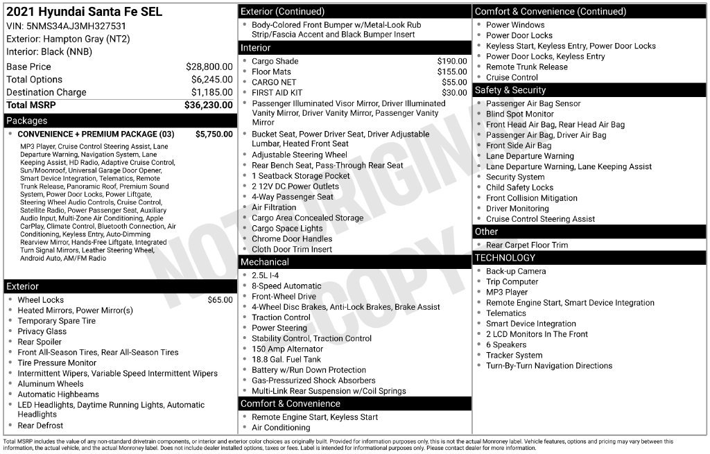 Used 2021 Gray Hyundai SEL image 3
