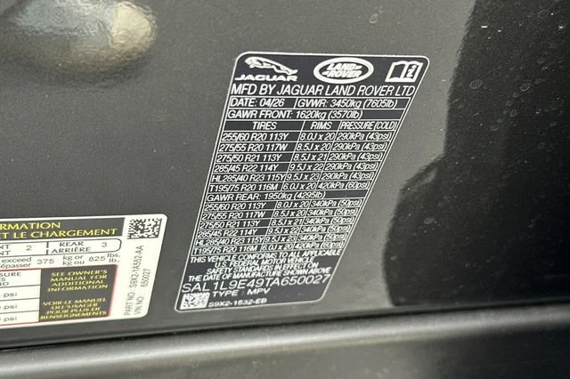 New 2026 Carpathian Grey Land Rover Dynamic SE image 27