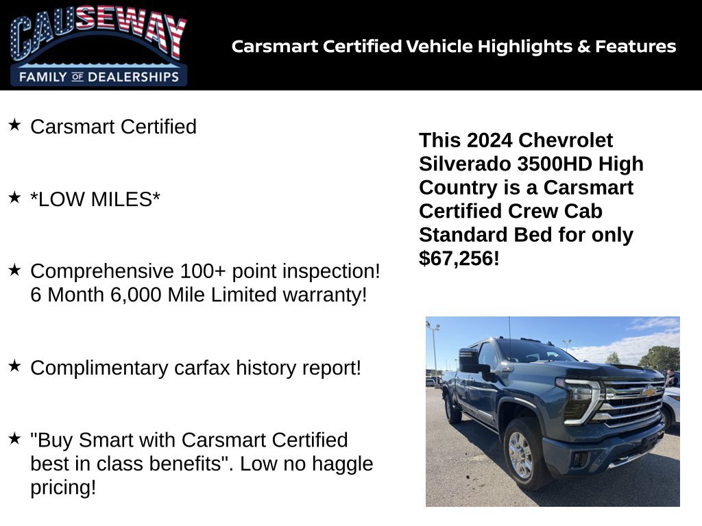 Used 2024 Lakeshore Blue Chevrolet High Country image 2