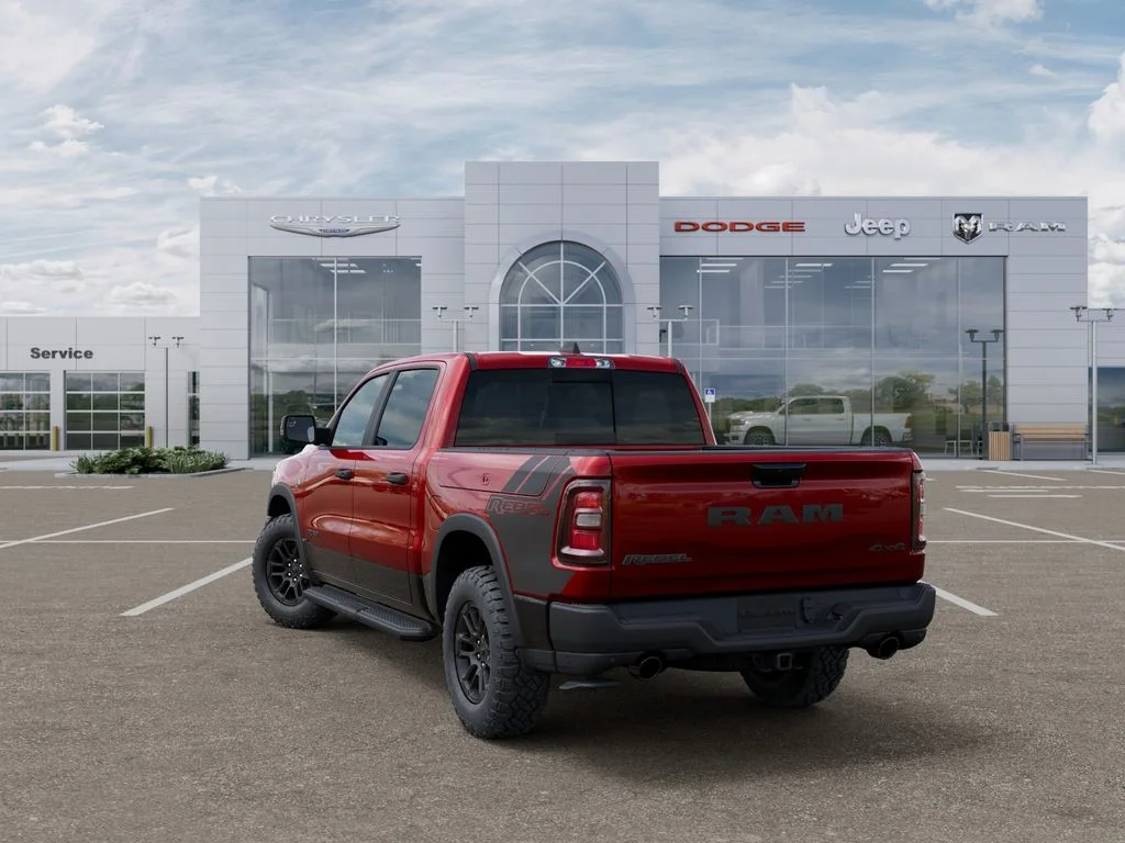 New 2026 Molten Red Pearl-Coat Exterior Paint RAM Rebel image 3
