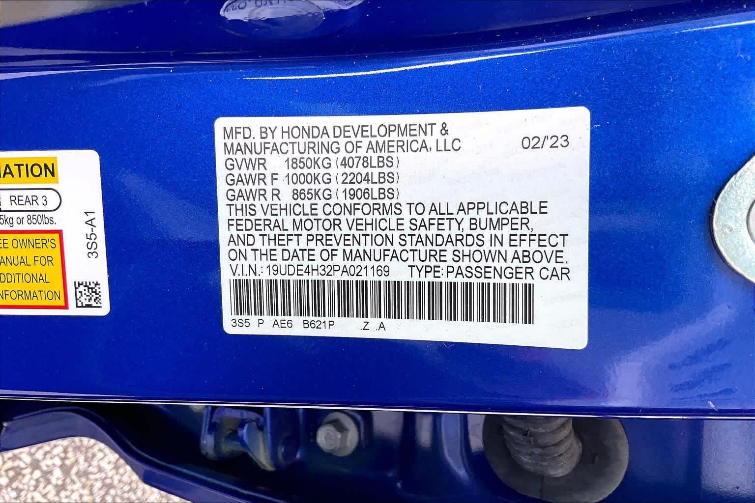 Used 2023 Apex Blue Pearl Acura w/A-Spec Package image 33