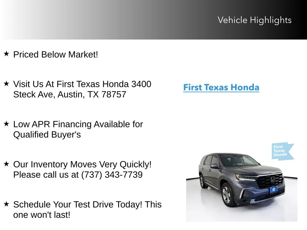 Certified Used 2025 Modern Steel Metallic Honda EX-L image 10