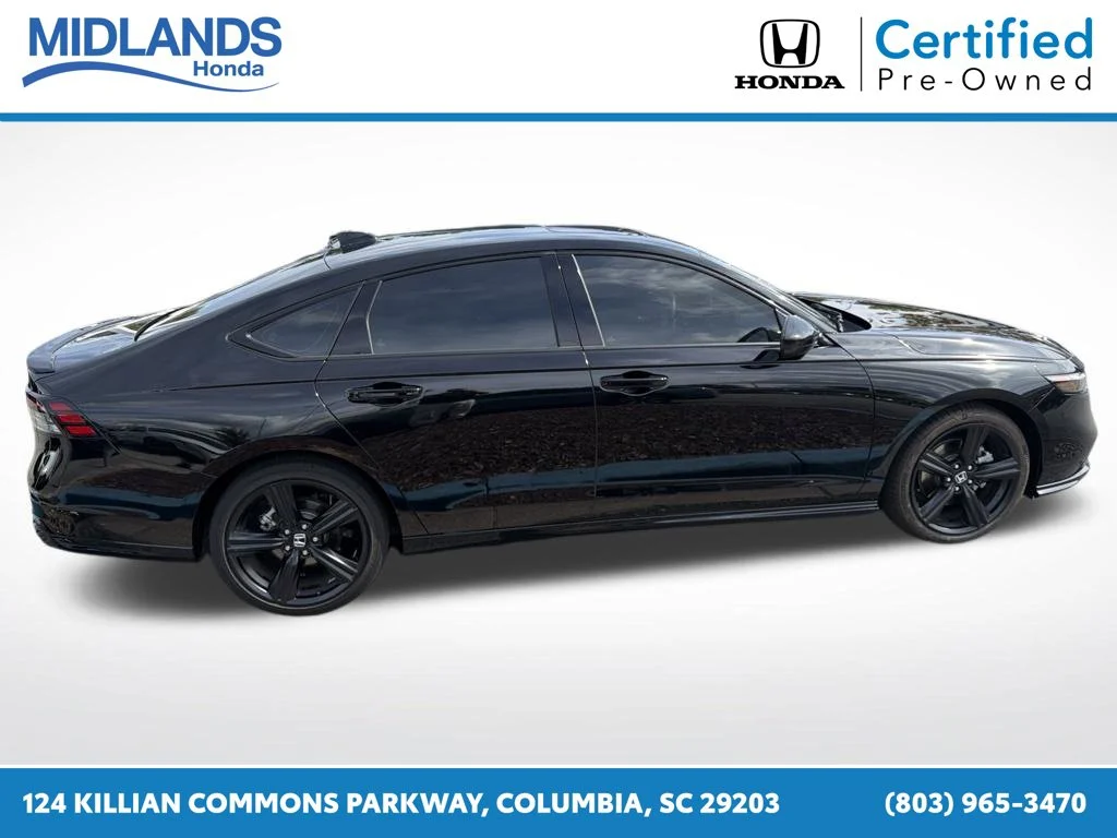 Certified Used 2025 Crystal Black Pearl Honda Sport-L image 2