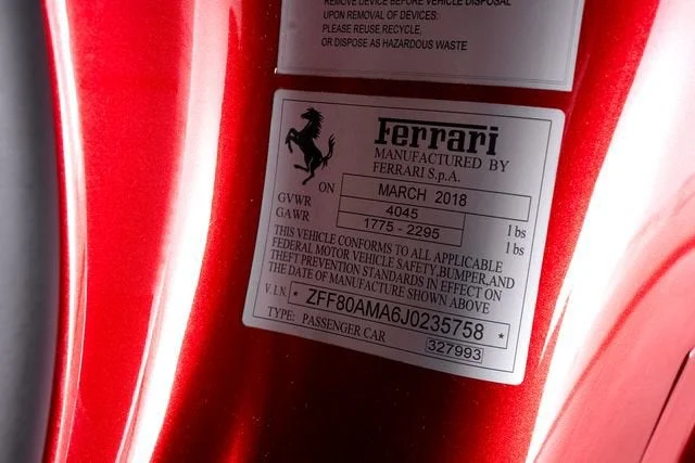 Certified Used 2018 Rosso Fiorano Ferrari  image 67