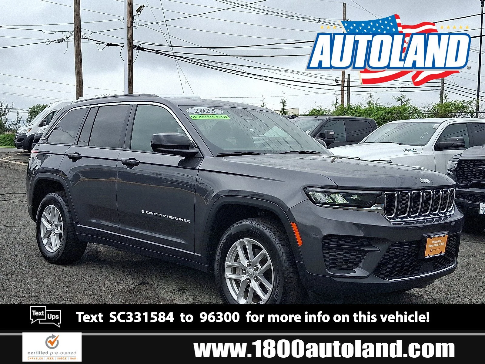 Certified Used 2025 Baltic Gray Metallic Clearcoat Jeep Laredo X image 1