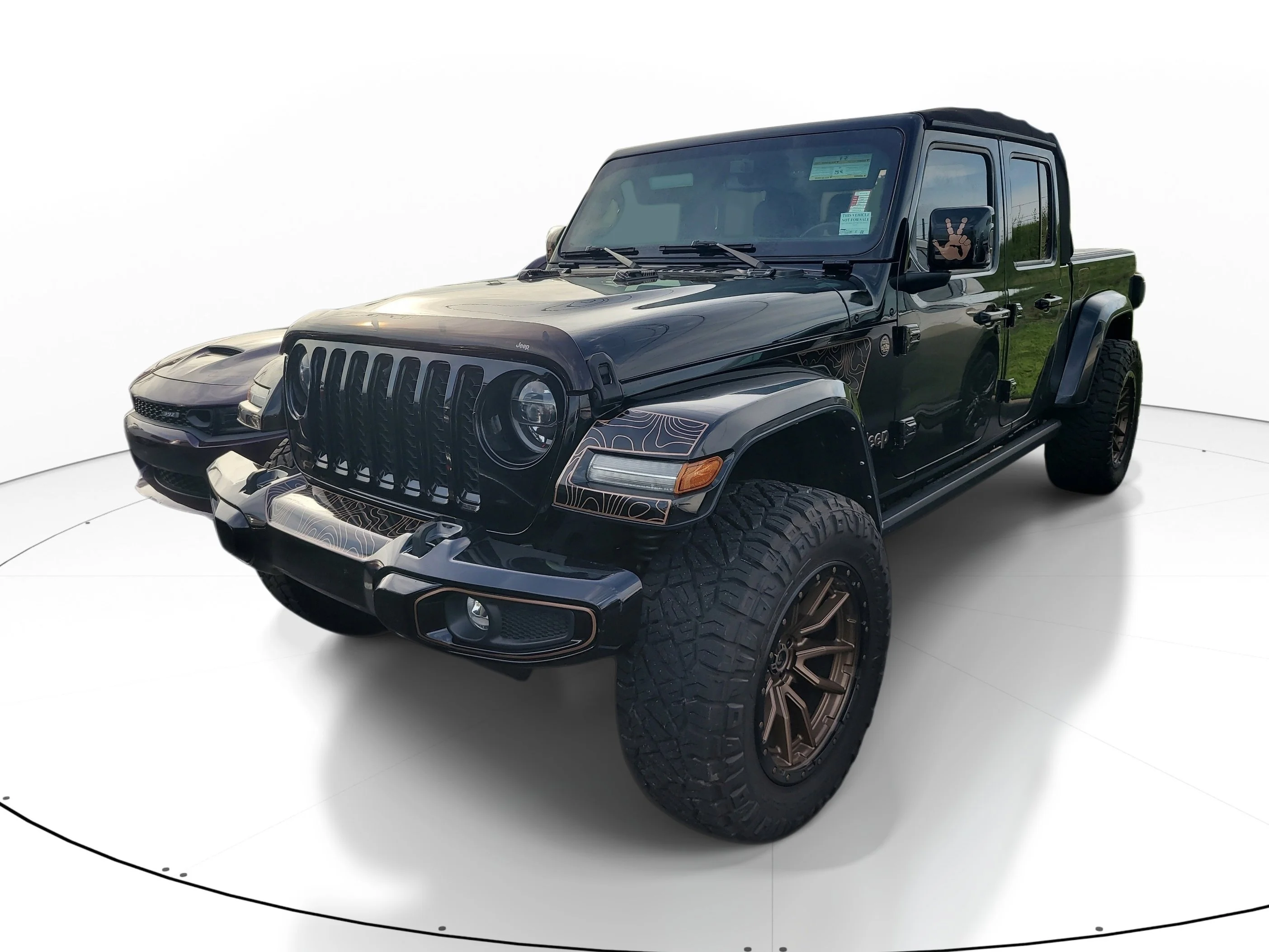 Used 2021 Black Clearcoat Jeep High Altitude image 3
