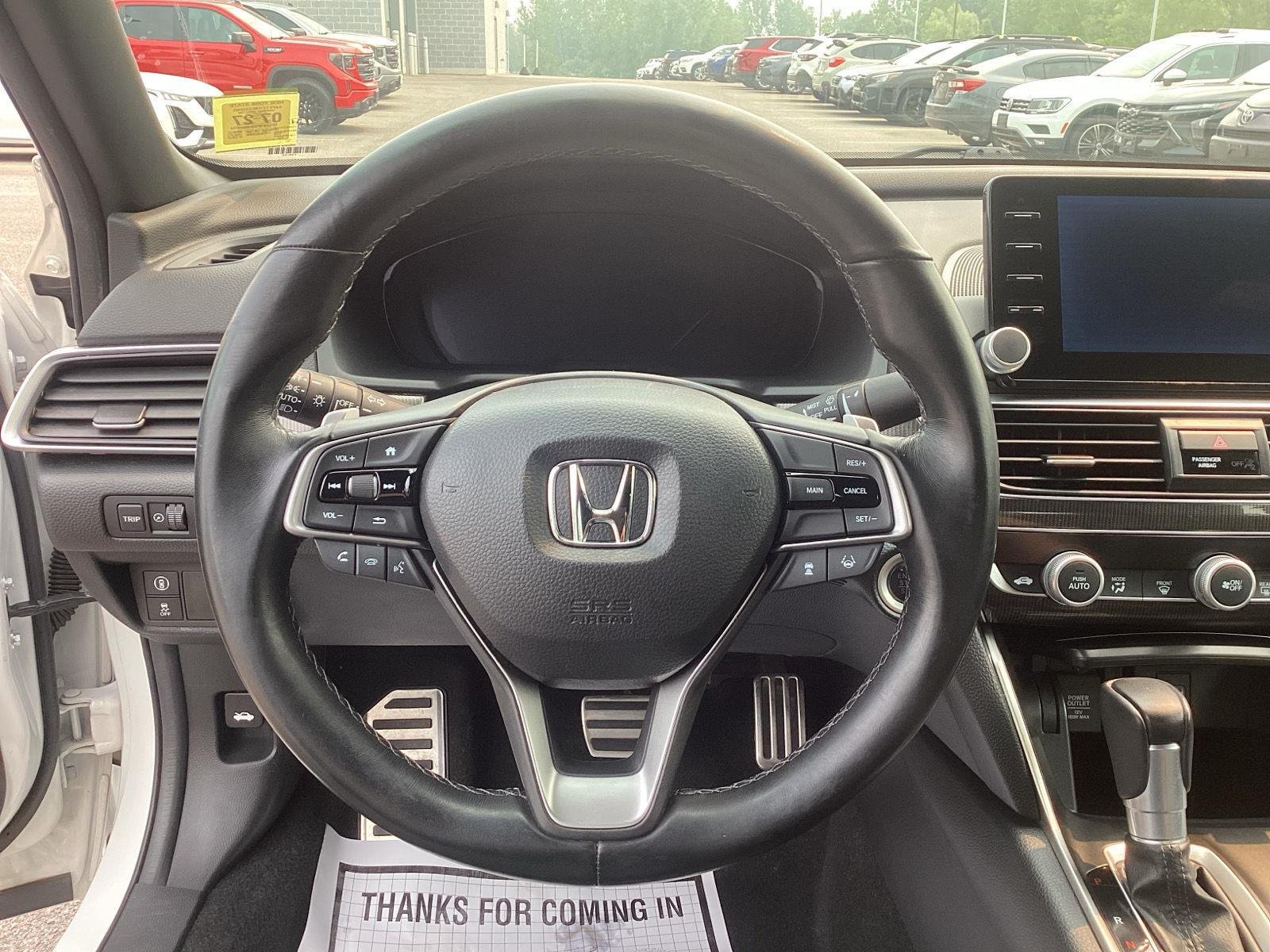 Used 2020 Platinum White Pearl Honda Sport image 13