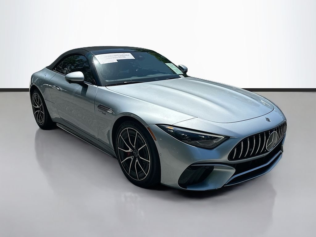 Certified Used 2022 Gray Mercedes-AMG SL 55 AMG® image 3