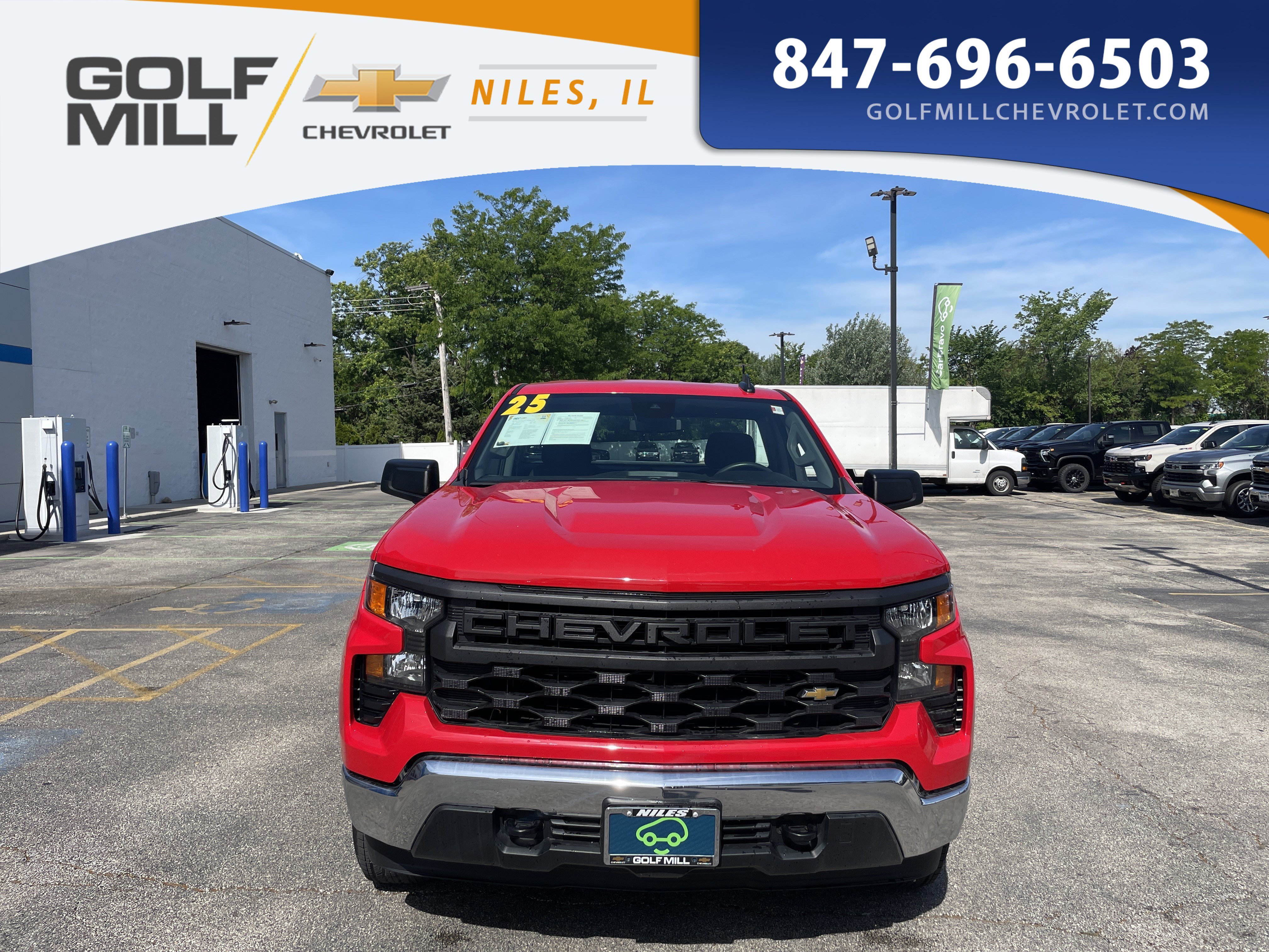Used 2025 Red Hot Chevrolet Work Truck image 2