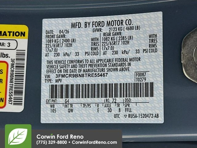New 2026 Azure Gray Metallic Tri-Coat Ford Big Bend image 33