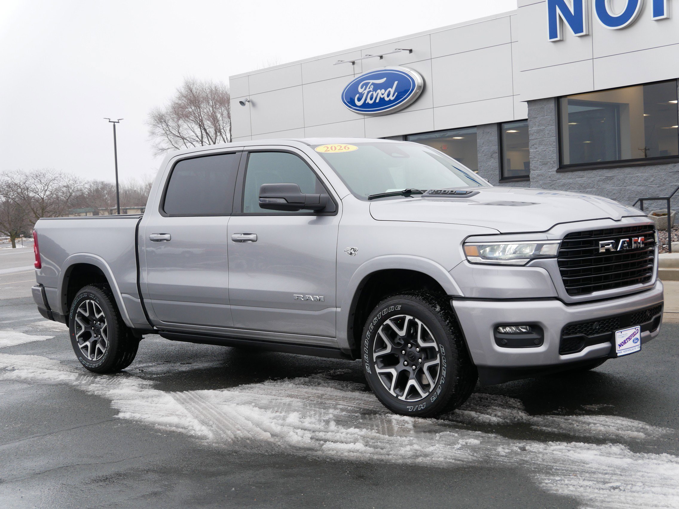 New 2026 Billet Silver Metallic Clear-Coat Exterior Paint RAM Laramie image 2