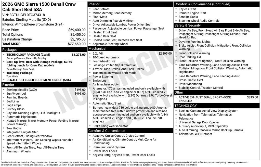 New 2026 Sterling Metallic GMC Denali image 32