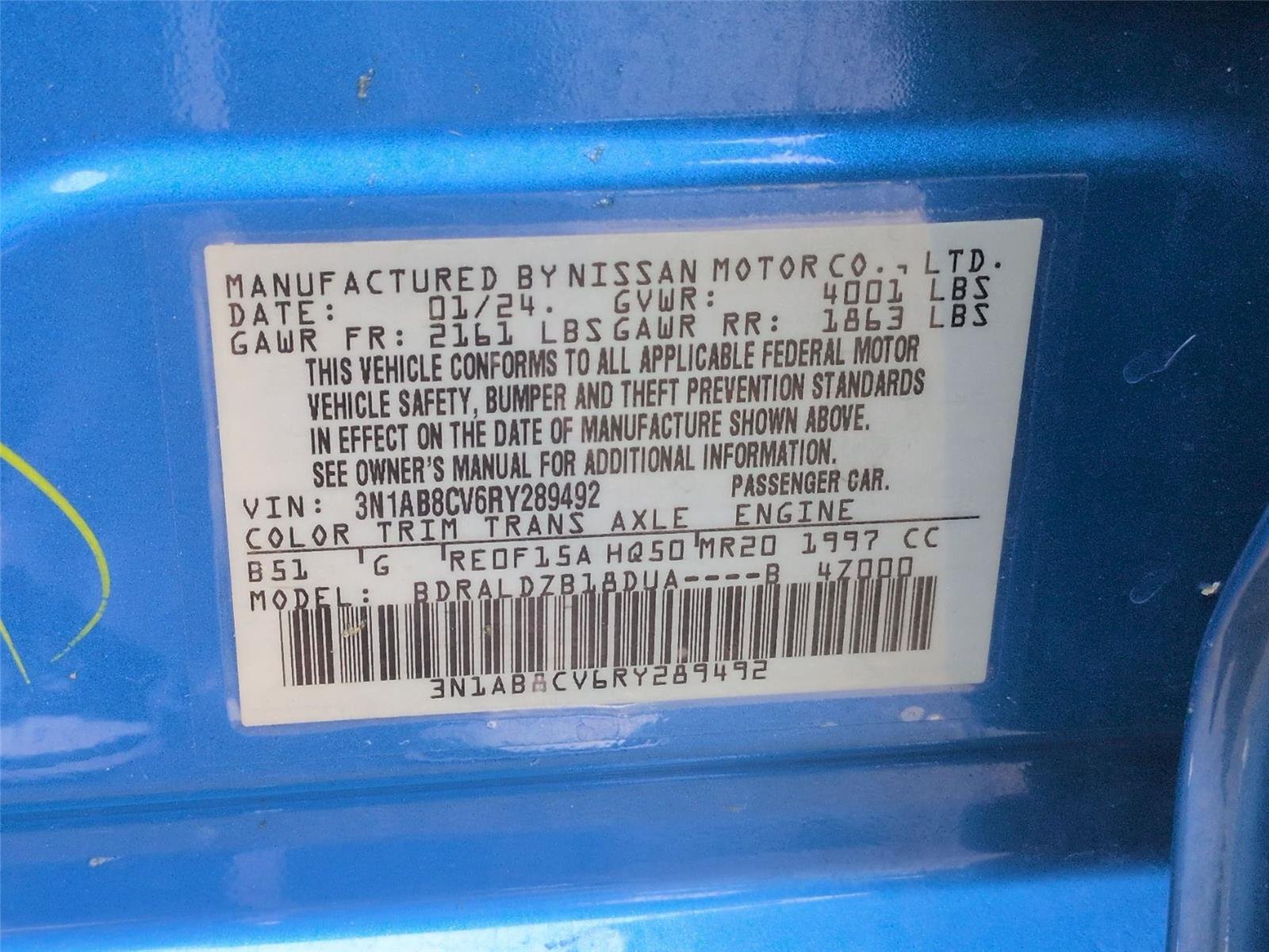Used 2024 Electric Blue Metallic Nissan SV image 39