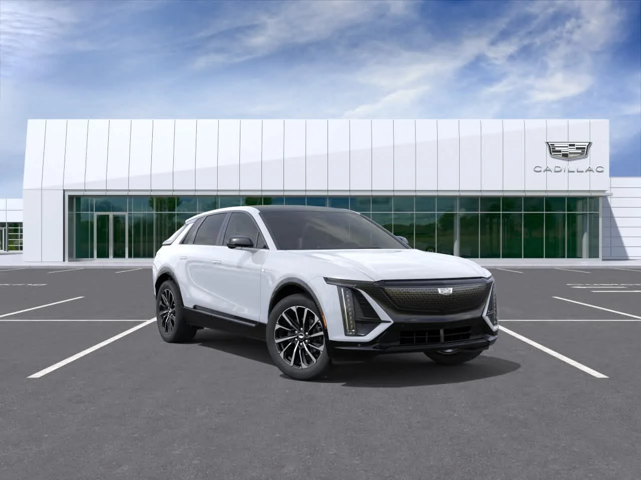 New 2026 Vibrant White Tricoat Cadillac Sport image 1