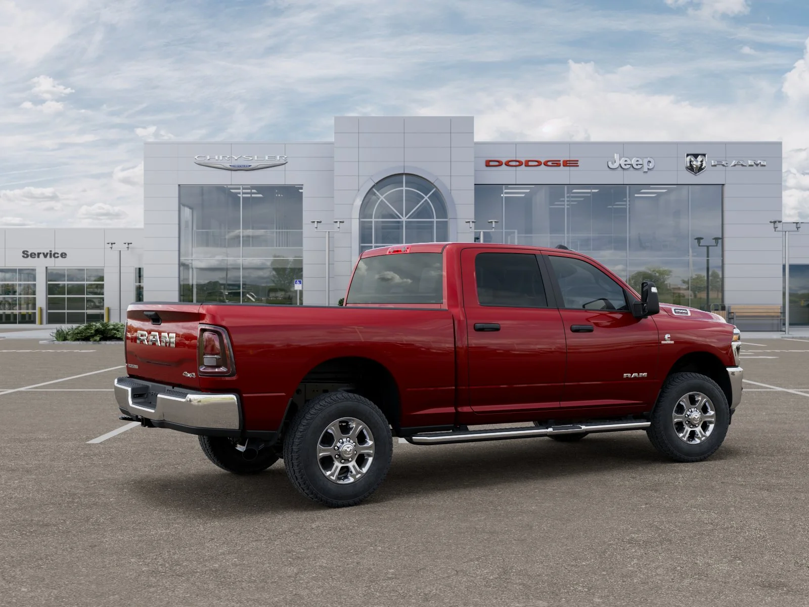 New 2026 Molten Red Pearl-Coat Exterior Paint RAM Big Horn image 31