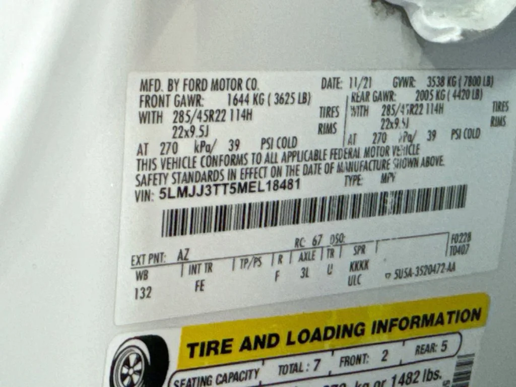 Used 2021 White Lincoln Black Label image 44