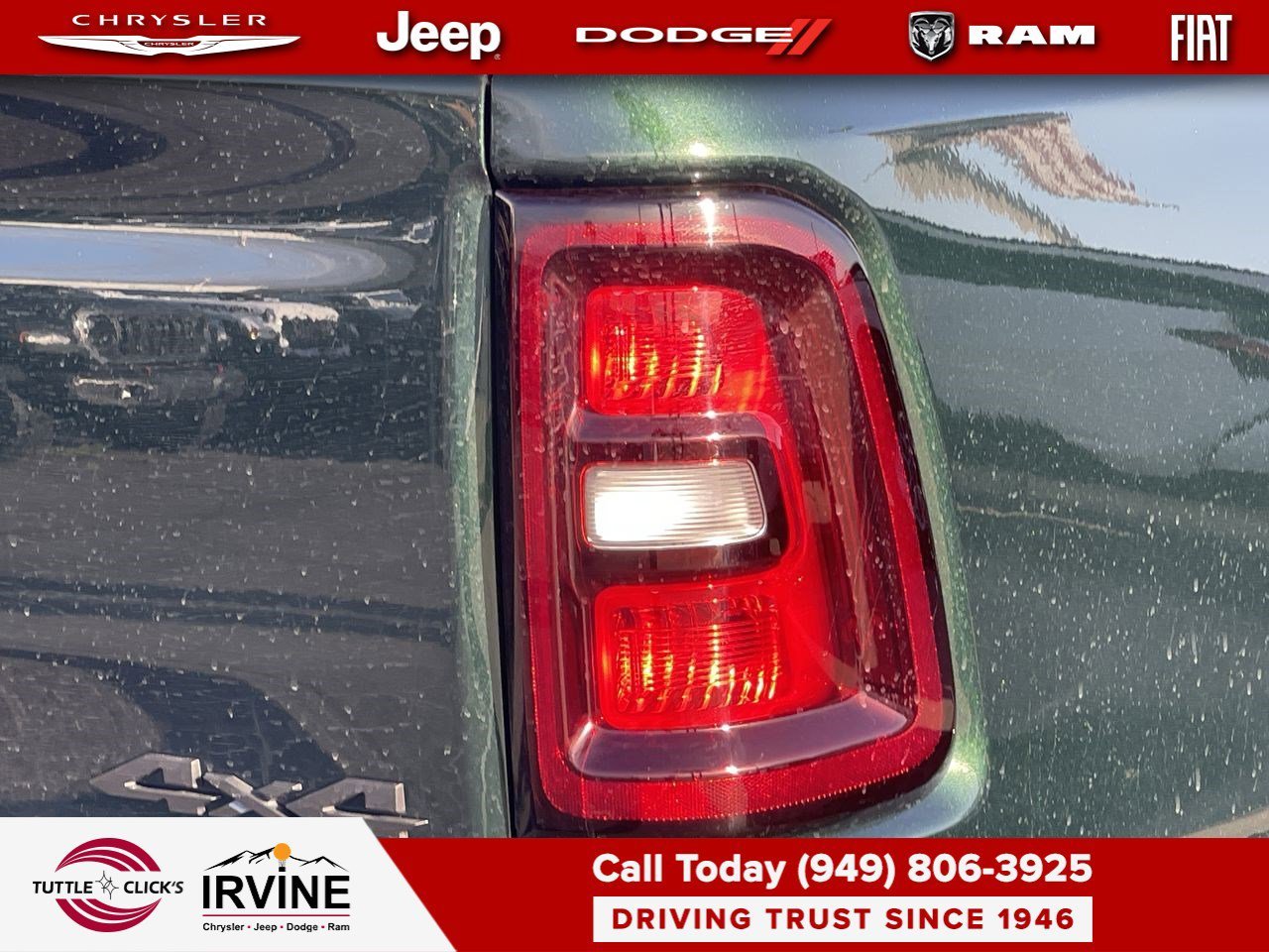 New 2026 Serrano-Green Metallic Exterior Paint RAM Laramie image 9