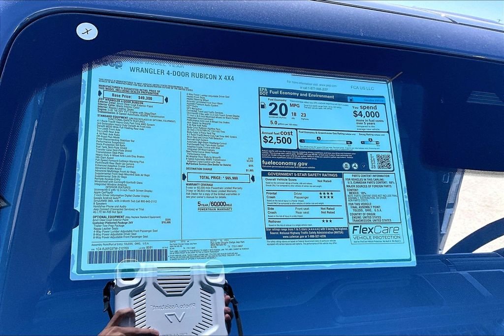 New 2026 Jeep Wrangler Rubicon X 4D Sport Utility