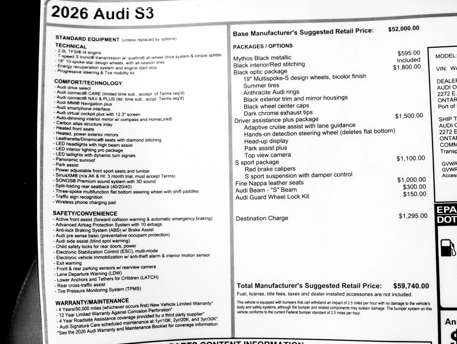 New 2026 Mythos Black Metallic Audi  image 31